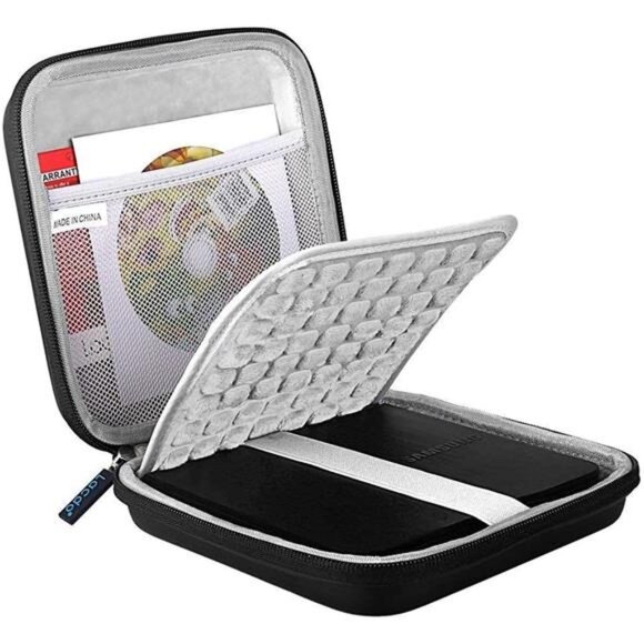 USB CD DVD Writer Blu-Ray & External Hard Drive Protective Storage Case Bag - Picture 1 of 7